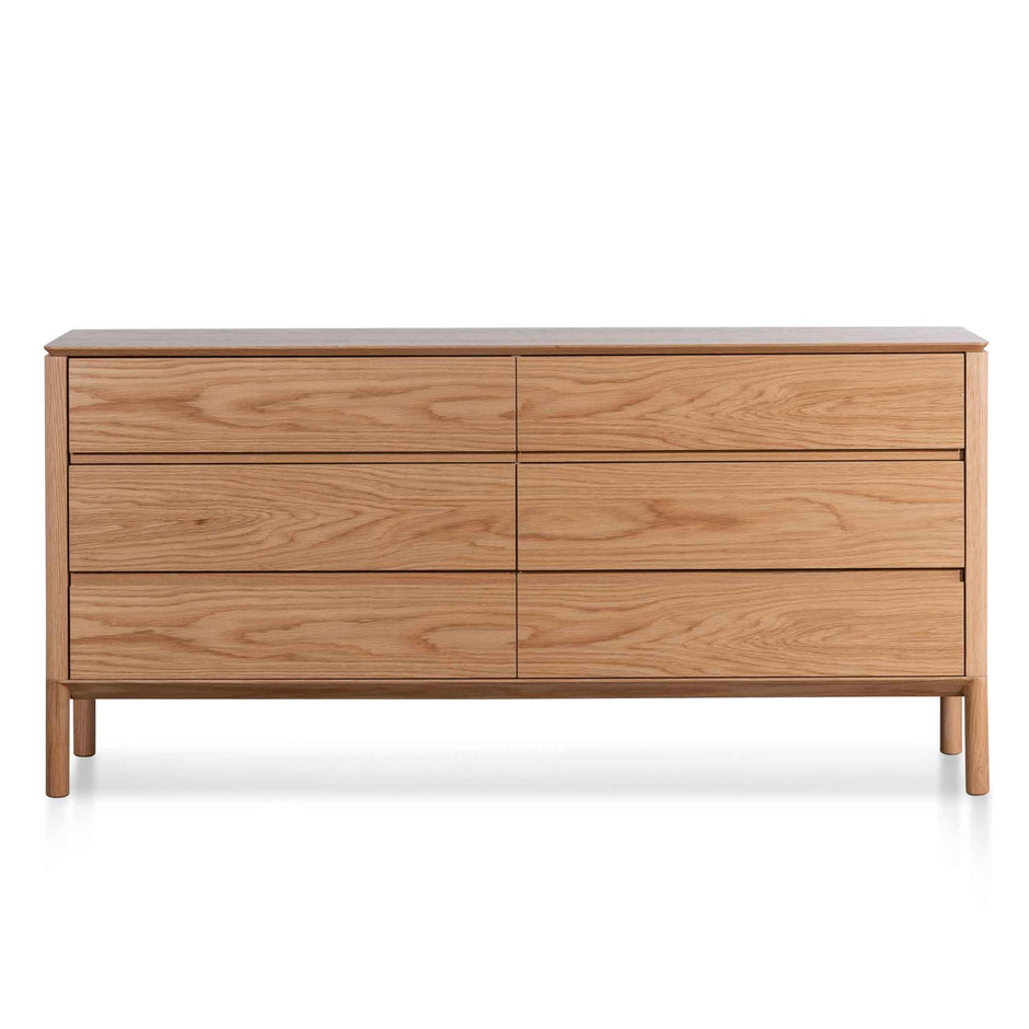 CDT6455-CN 6 Drawers Wooden Chest - Natural