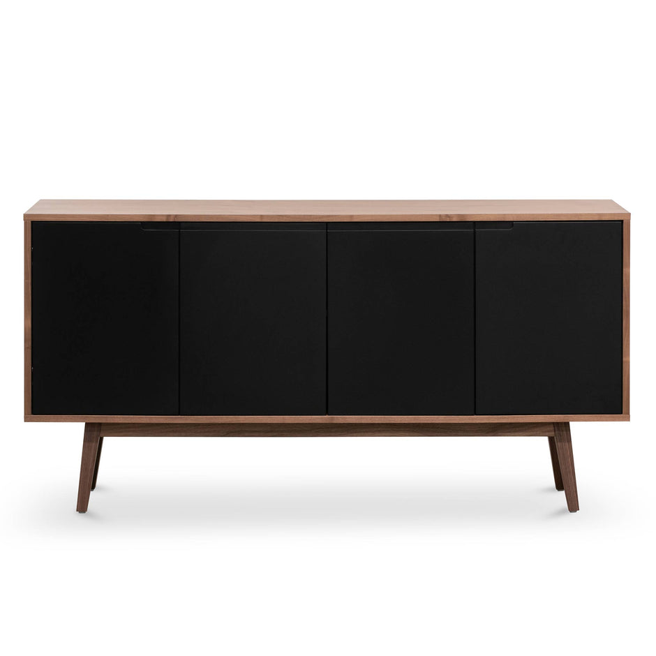 CDT6556-DW 1.6m Sideboard Buffet Unit - Walnut with Black Doors
