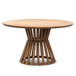 CDT6726-EM 1.35m Round Dining Table - Light Natural Acacia