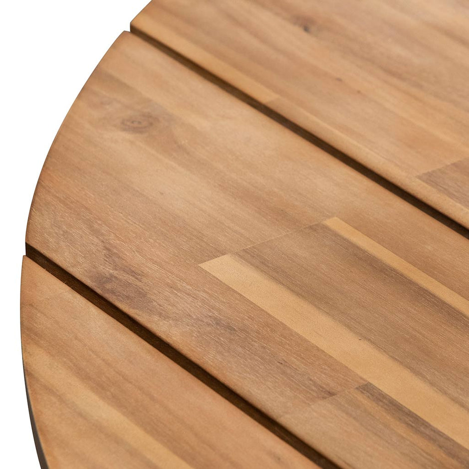 CDT6726-EM 1.35m Round Dining Table - Light Natural Acacia