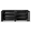 CDT6778-CN 1.95m Black Oak Sideboard Unit - Rattan