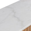 CDT6960-NI 1.6m White Marble Console Table - Natural