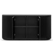 CDT6981-DW 1.6m Veneer Top Buffet Unit - Full Black
