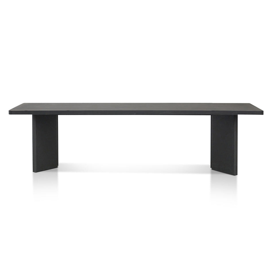 CDT8288-NI 3m Elm Dining Table - Full Black