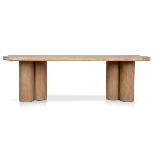 CDT8413-NI 2.4m Elm Dining Table - Light Natural