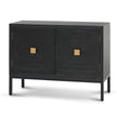 CDT8416-NI 1.08m Elm Sideboard Unit - Full Black