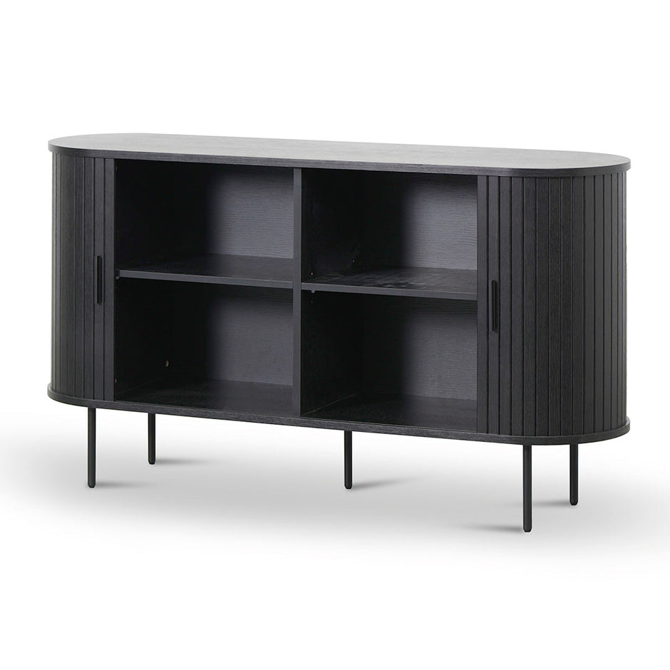 CDT8437-KD 1.4m Wooden Buffets Unit - Full Black