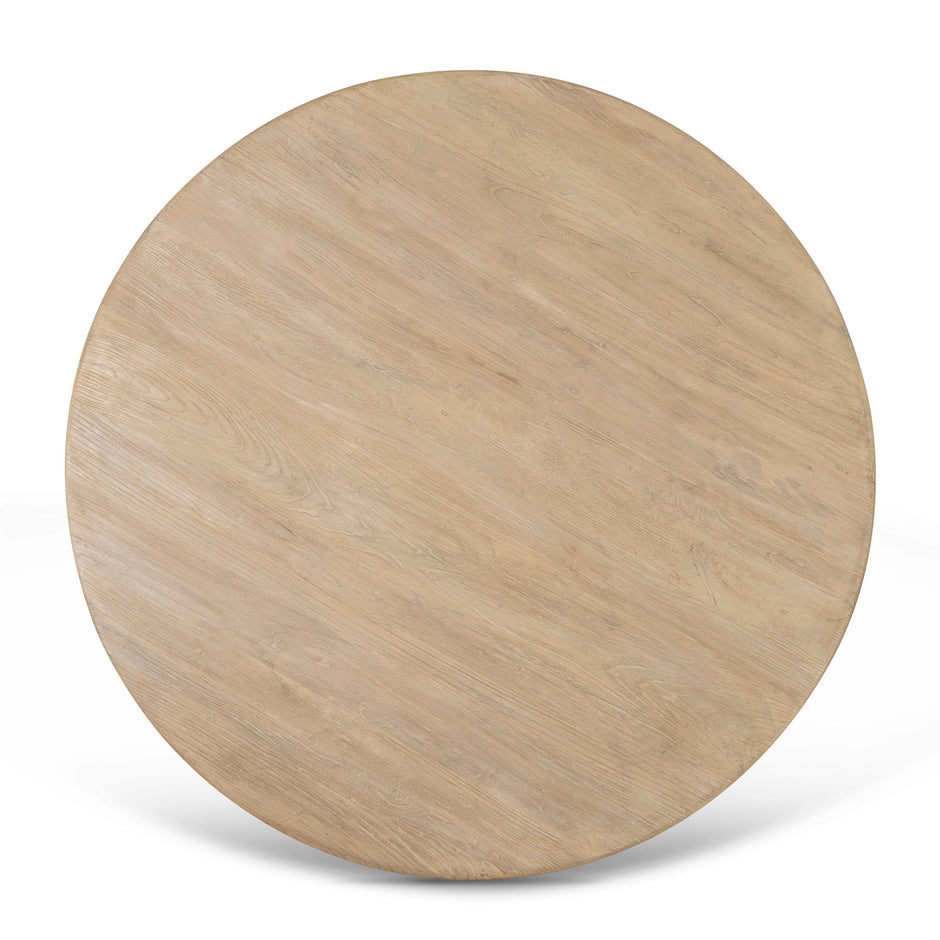 CDT8658-NA 1.52m Elm Round Dining Table - Natural