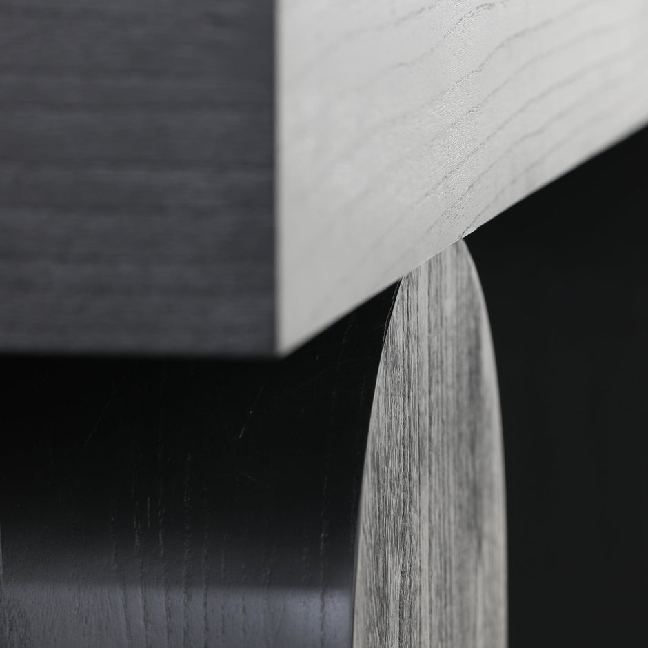 CDT8958-NI 1.9m New Elm Console Table - Full Black