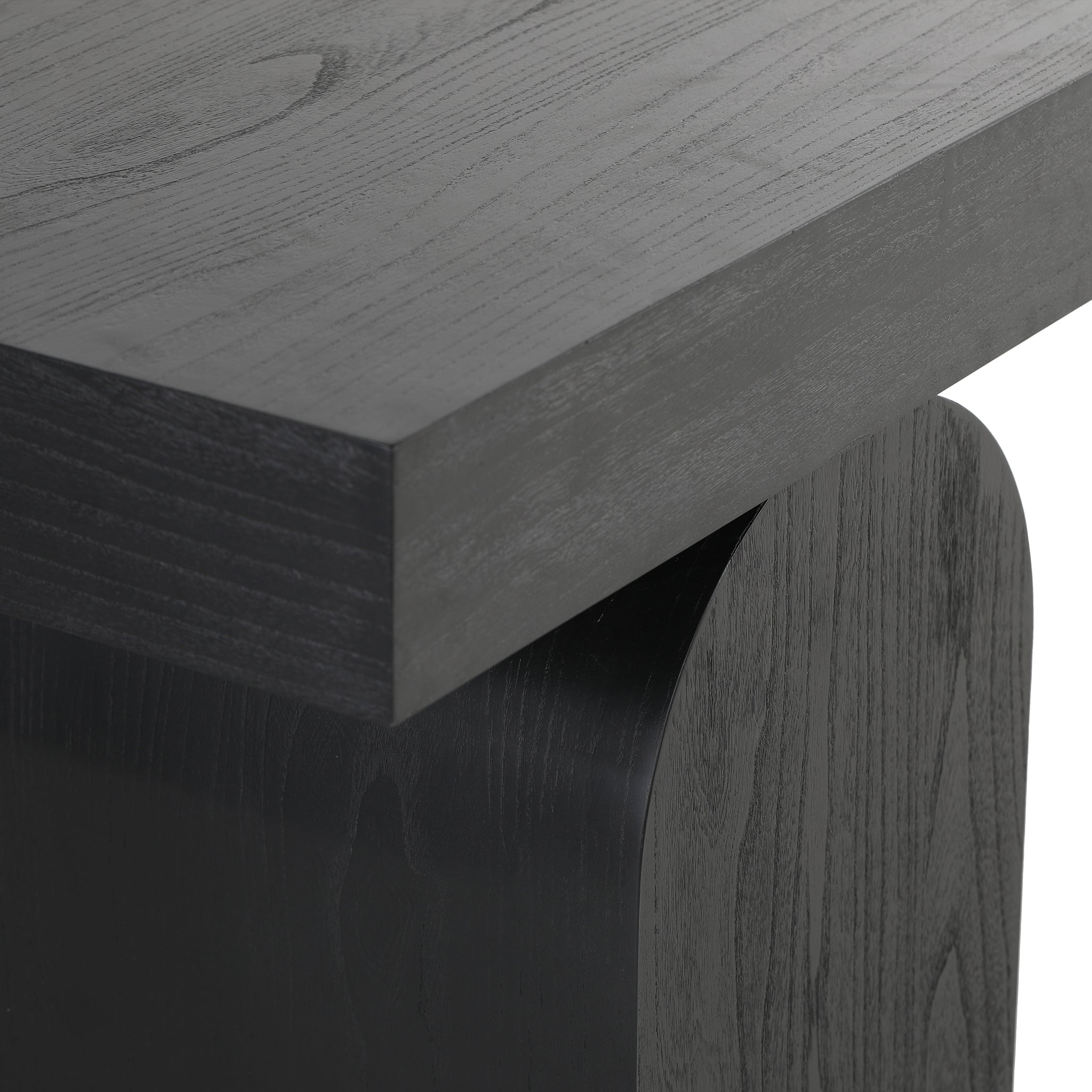 CDT8958-NI 1.9m New Elm Console Table - Full Black