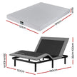 Artiss Double Bed Frame and Giselle Bedding Double Memory Foam Mattress Set, Electric Bed Base with Zero Gravity & 7 Zone Cooling Comfort for Back Pain Relief, Black & Grey,15cm Thickness