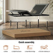 Artiss Queen size bed frame & Giselle Bedding Mattress Queen Combo, adjustable bed Base for Snoring Relief, Independent Head Foot Incline, Wireless Remote, Black,20cm Thickness