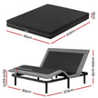 Artiss King size bed frame with Giselle Bedding King Mattress, adjustable bed Base Combo for Snoring Relief, Independent Head Foot Incline, Wireless Remote, Black,18cm Thickness