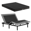 Artiss Queen size bed frame with Giselle Bedding Queen Mattress, adjustable bed Base Combo for Snoring Relief, Independent Head Foot Incline, Wireless Remote, Black,18cm Thickness