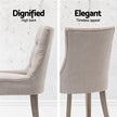 Artiss Dining Chairs Set of 4 Linen French Provincial Beige