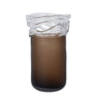 CAC12339-FC Wave Brown Bottom Vase
