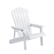Gardeon Outdoor Chairs HDPE Adirondack Beach Chair Sun Lounge Patio Furniture Garden white