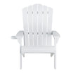 Gardeon Outdoor Chairs HDPE Adirondack Beach Chair Sun Lounge Patio Furniture Garden white