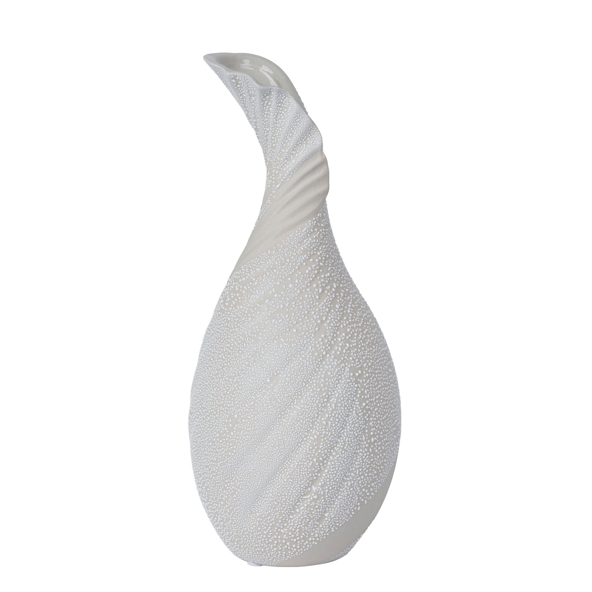 CAC12329-FC Bead-Dot Gooseneck Vase Style B