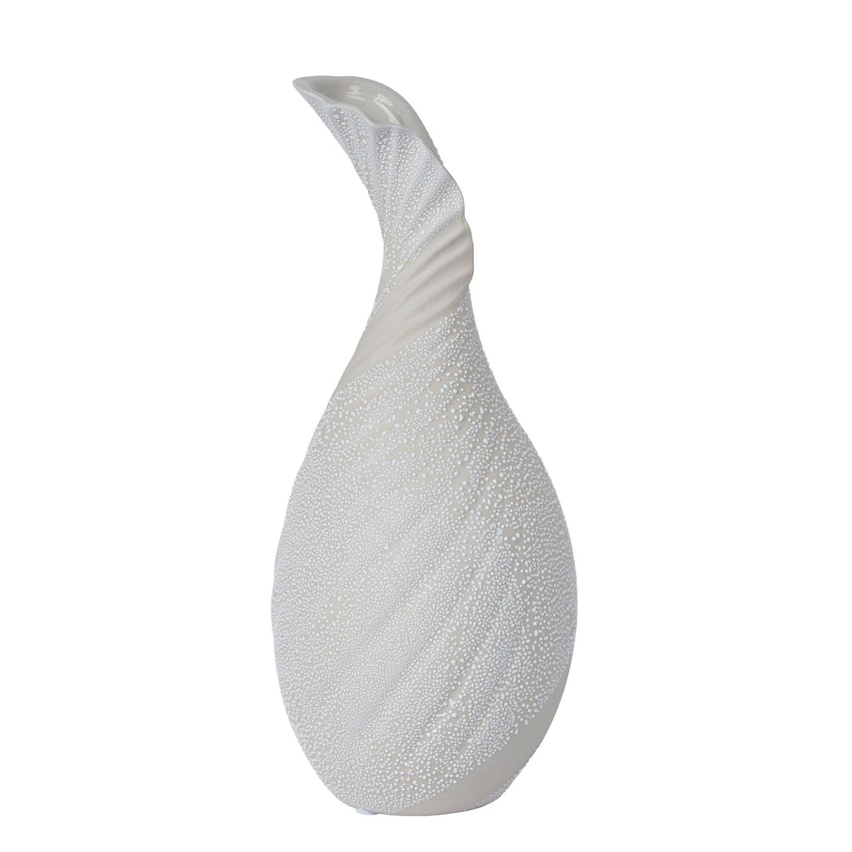 CAC12329-FC Bead-Dot Gooseneck Vase Style B