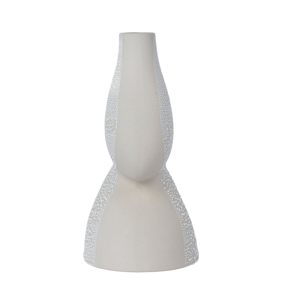 CAC12330-FC Bead-Dot Double Head Vase Style C