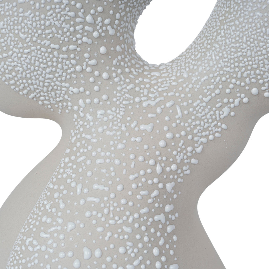 CAC12330-FC Bead-Dot Double Head Vase Style C