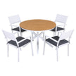 Gardeon Outdoor Dining Set 5 Piece Aluminum WPC Tabletop Patio Furniture