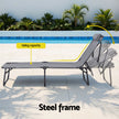 Gardeon Sun Lounger Folding Lounge Beach Chair Patio Outdoor Furniture