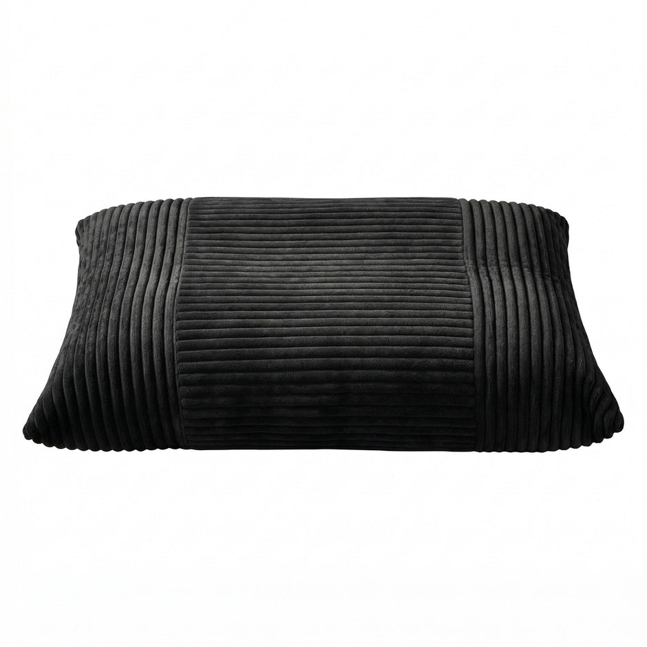 Artiss 3-in-1 Bean Bag Chair for Living Room Convertible Floor Sofa Dark Grey