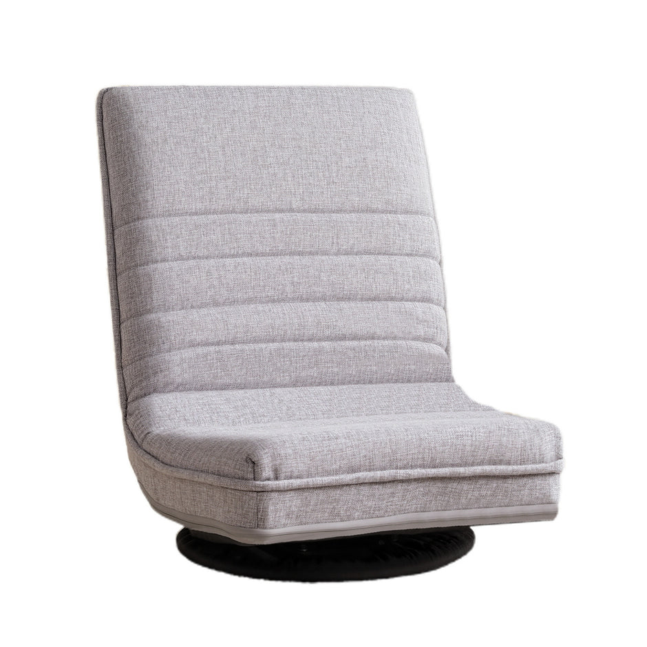 Ariss Swivel Floor Chair 360 Adjustable Foldable Lounge Seat Floor Sofa Chair Grey