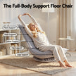 Artiss Swivel Floor Chair 5 Adjustable Foldable Lounge Seat Floor Sofa Chair Grey