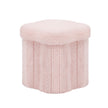 Artiss Storage Ottoman Foot Stool Foldable Pink