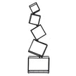 Artiss 5-Tier Bookshelf Metal Geometric Display Shelf Storage Organizer Black