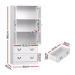 Artiss Buffet Sideboard 180cm Hutch Storage Cabinet Kitchen Drawer Door White