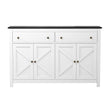 Artiss Buffet Sideboard Storage Cabinet Kitchen Cupboard 2 Drawers 140CM Black