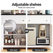 Artiss Buffet Sideboard Storage Cabinet Kitchen Cupboard 2 Drawers 140CM Black