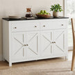 Artiss Buffet Sideboard Storage Cabinet Kitchen Cupboard 2 Drawers 140CM Black