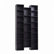 Artiss Bookshelf Display Shelves CD DVD Storage Rack Tall Bookcase Black
