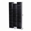 Artiss Bookshelf Display Shelves CD DVD Storage Rack Tall Bookcase Black