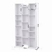 Artiss Bookshelf Display Shelves CD DVD Storage Rack Tall Bookcase White