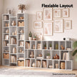 Artiss Bookshelf Display Shelves CD DVD Storage Rack Tall Bookcase White