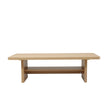 Artiss Coffee Table 110cm Center Table with 2-Tier Open Storage Shelf Wood