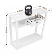 Artiss Console Table Entryway Hallway Sofa Side Table Drawer Shelf 100CM White