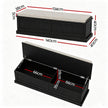 Artiss Storage Ottoman Blanket Box 140cm Fluted Black