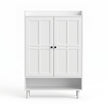 Artiss Shoe Rack Cabinet Storage Cupboard 3 Adjustable Shelves White