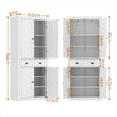 Artiss 2x Buffet Sideboard Cabinet 6-Tier Storage Pantry Cupboard Drawer White