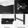 Artiss TV Unit & Coffee Table Set Storage Shelf Black