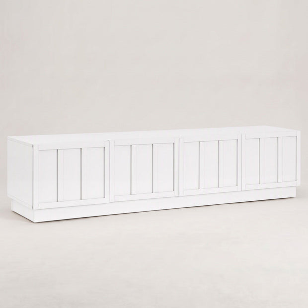 Artiss 180cm TV Unit Entertainment Cabinet Fluted Style Cable Management White