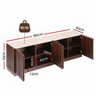 Artiss 180cm TV Unit Entertainment Cabinet Fluted Style Anti-tip Kit Walnut