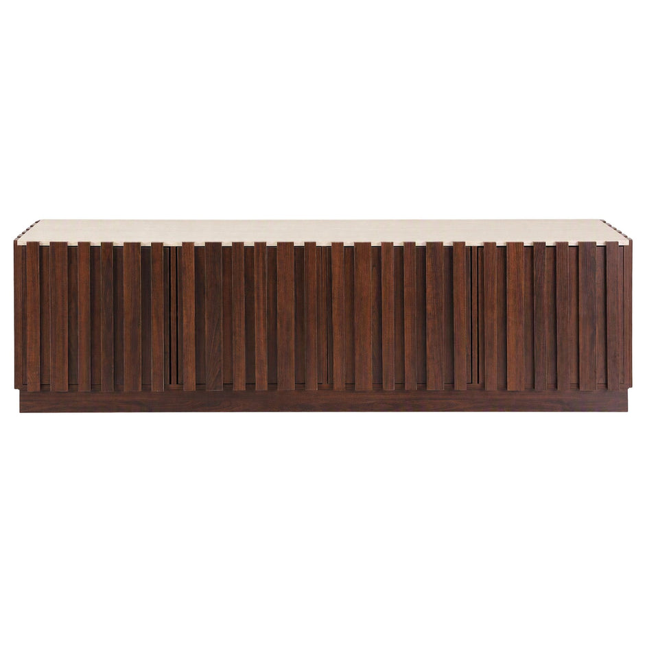 Artiss 180cm TV Unit Entertainment Cabinet Fluted Style Anti-tip Kit Walnut